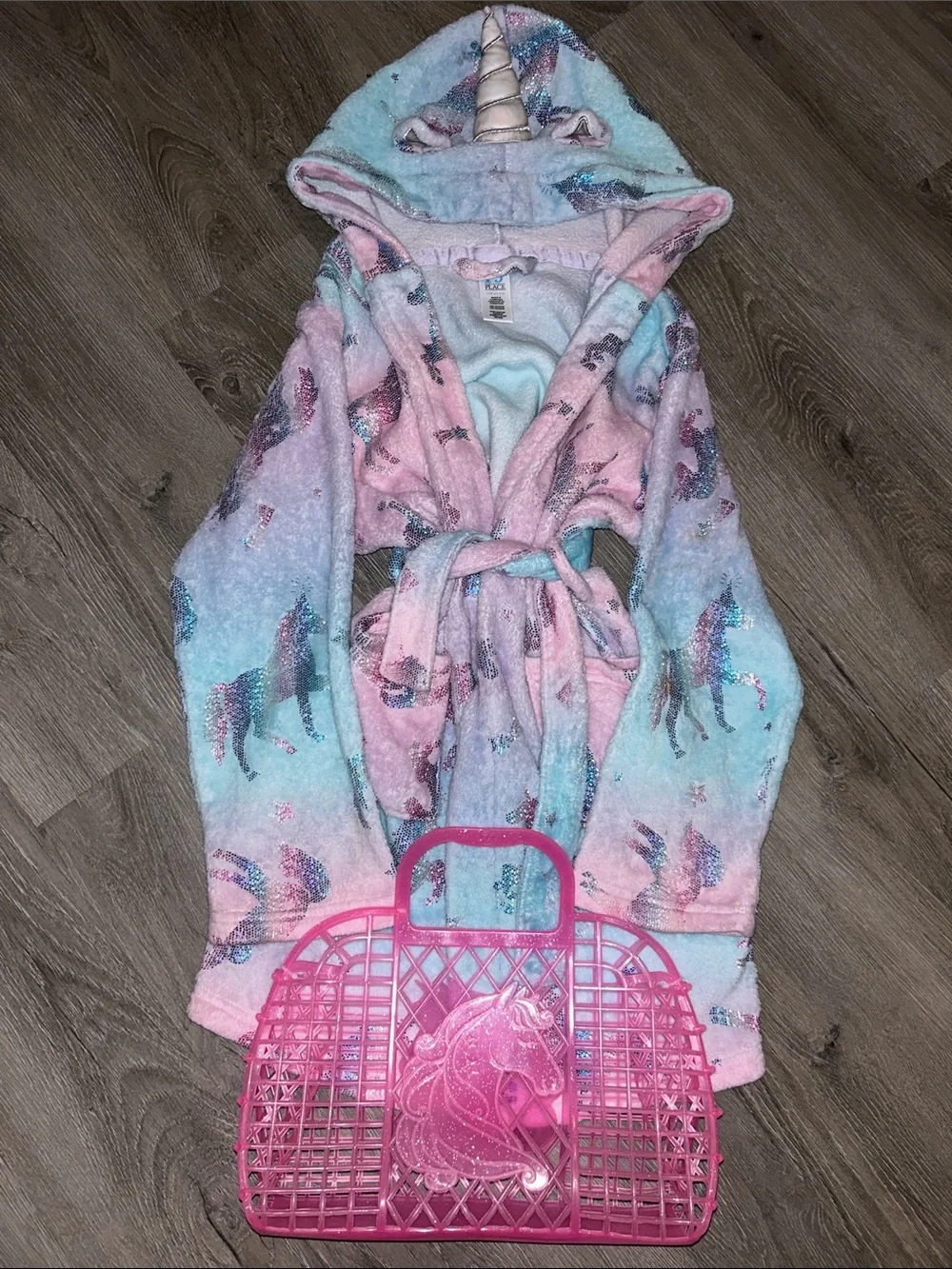 Girls’ L(10/12) Unicorn Robe & Bag